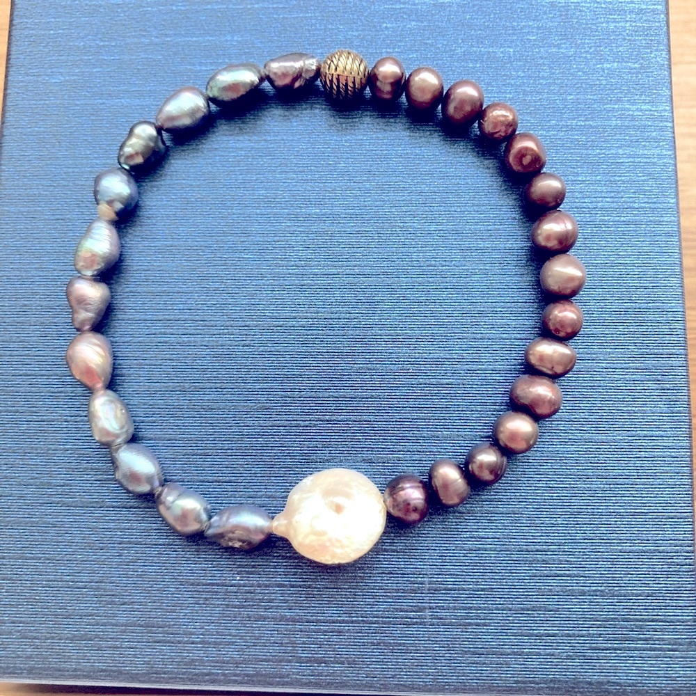 Faux Pearl Stretch Bracelet
